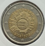 Slovacia 2 euro 2012 - 10 Years of Euro Cash - km 120 - D45401, Europa