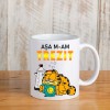 Cana alba personalizata Asa m-am trezit pisica, INOVATIX&reg;. 330ml, Oem
