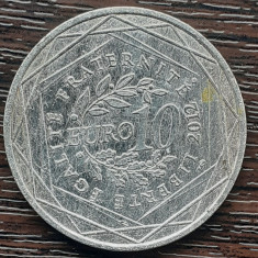 (A766) MONEDA DIN ARGINT FRANTA - 10 EURO 2011, ILE DE FRANCE, 10 GR, AG 500