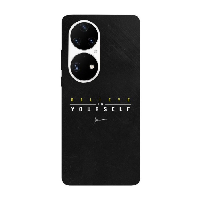 Husa compatibila cu Huawei Nova Y70 model Believe in yourself, Silicon, TPU, Viceversa