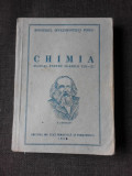Chimia, manual pentru clasele VIII-XI, 1955