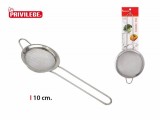 Strecuratoare inox, diam 10 cm, cu maner, metal