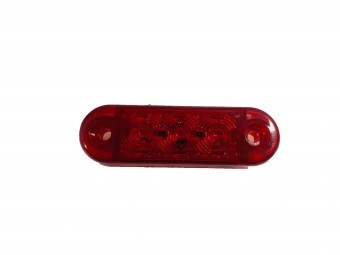Lampa de pozitie rosie 3 LED 12v-24v FR0171 foto