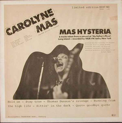 VINIL Carolyne Mas &amp;lrm;&amp;ndash; Mas Hysteria (VG+ ) foto