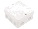 Cutie conexiuni Hensel ENYCASE IP55 98x98x55mm alba, cu garnituri si cleme