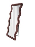 Cumpara ieftin Oglinda podea catifea maro 73 x 178 cm