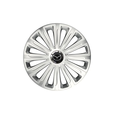 Set 4 capace roti Cu Inel Cromat Trend R14 pentru gama auto Mazda foto