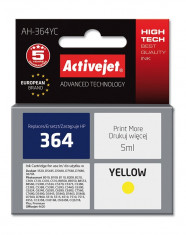 Cartus compatibil hp-364 yellow pentru hp cb320ee, premium activejet, garantie 5 ani foto