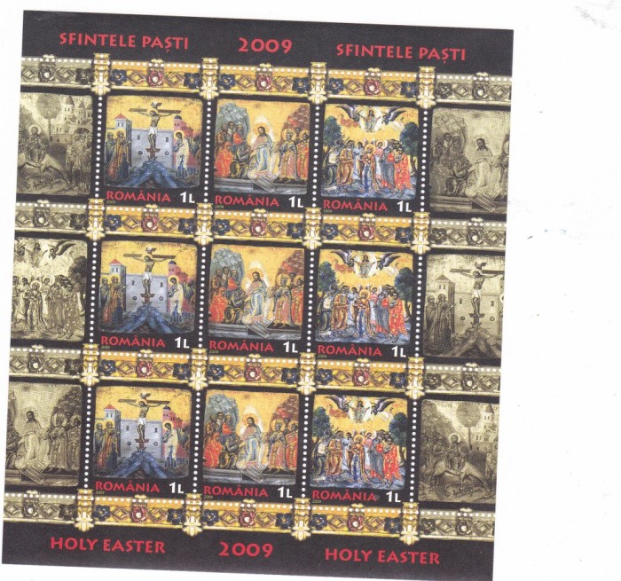 ROMANIA 2009 - SFINTELE PASTI MINICOALA MNH - LP 1826a