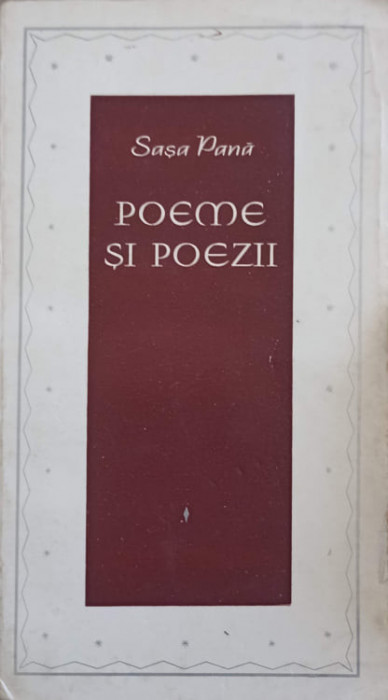 POEME SI POEZII-SASA PANA