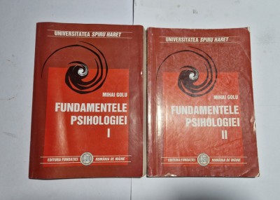 Mihai Golu - Fundamentele psihologiei (2 vol.) foto