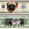 !!! SUA = FANTASY NOTE = PUG , MOPS - 2011 - UNC / SERIA CAINI , WOOF