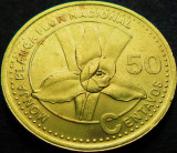 Moneda exotica 50 CENTAVOS - GUATEMALA, anul 2001 * cod 4788 = A.UNC