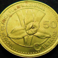 Moneda exotica 50 CENTAVOS - GUATEMALA, anul 2001 * cod 4788 = A.UNC