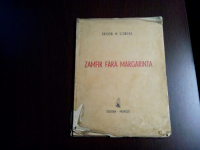 ZAMFIR FARA MARGARINTA - Grigori M. Sturdza - Gorjan, 1942, 50 p.; ex. nr. 145 foto