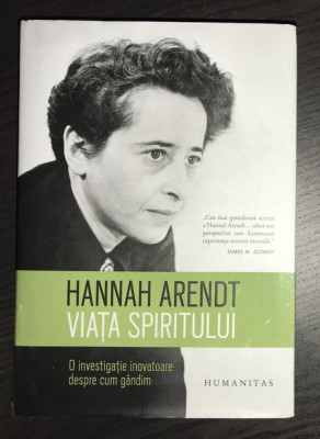 Hannah Arendt - Viata spiritului foto
