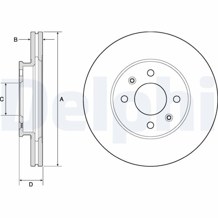DELPHI BG4744C Disc frana