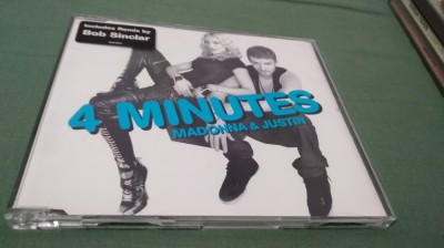CD MADONNA &amp;amp; JUSTIN -4 MINUTES RARITATE !!!!! ORIGINAL foto