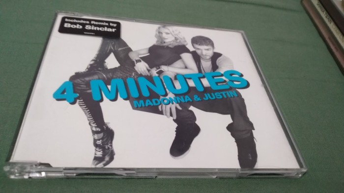 CD MADONNA &amp; JUSTIN -4 MINUTES RARITATE !!!!! ORIGINAL