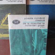 Poezia romana clasica de la Dosoftei la Octavian Goga