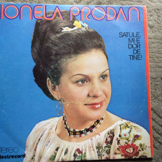 ionela prodan satule mi-e dor de tine disc vinyl lp muzica populara ST EPE 01729