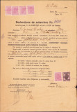 HST A1093 Declarațiune subscriere acțiuni Carpatina 1947