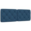VidaXL Pernă pentru tăblie de pat, albastru, 120 cm, material textil 4019218