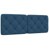 VidaXL Pernă pentru tăblie de pat, albastru, 120 cm, material textil