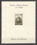 Romania.1932 Expozitia filatelica EFIRO-Bl. XR.49