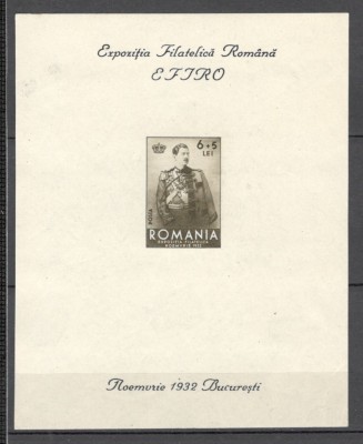 Romania.1932 Expozitia filatelica EFIRO-Bl. XR.49 foto