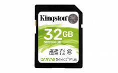 SD Card Kingston, 32GB, Canvas Select Plus, Clasa 10 UHS-I, foto