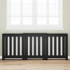 VidaXL Capac pentru radiator Stejar Negru 205 x 21.5 x 83.5 cm 869227