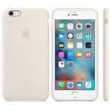 Cumpara ieftin Folie Sticla + Husa Originala Apple iPhone 6s Plus Silicone Case MLD22ZM-A, Alb