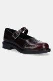 Vagabond Shoemakers pantofi de piele FREYA culoarea bordo, cu toc plat, 6006-504-54