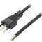 Cablu Electric PVC 1m Negru 10A 3x1mm2