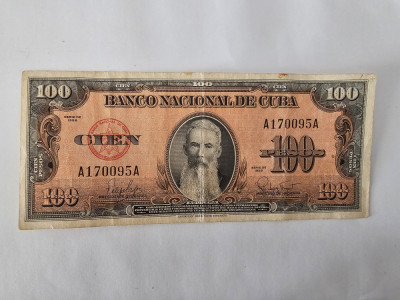 Cuba 100 Pesos 1959 foto