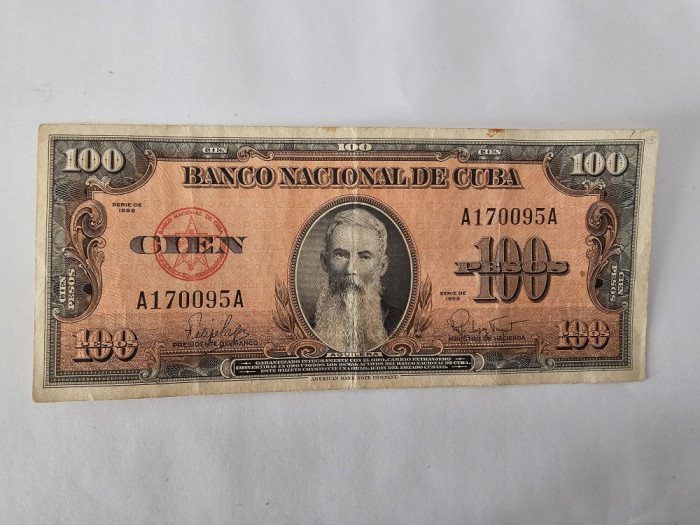 Cuba 100 Pesos 1959