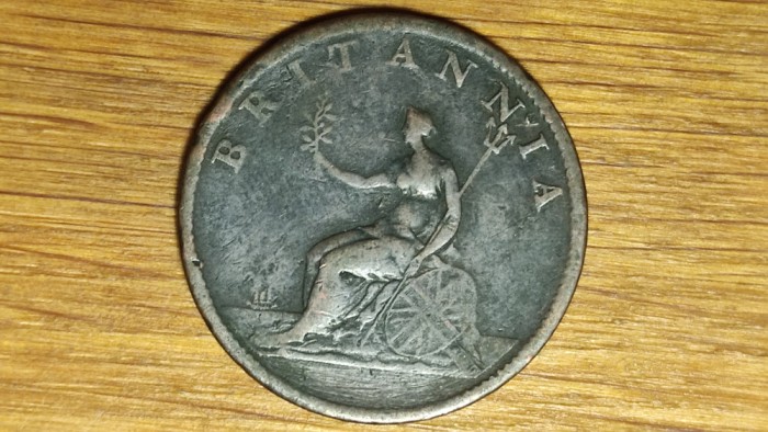 Marea Britanie - moneda de colectie - 1/2 half penny 1807 - George III