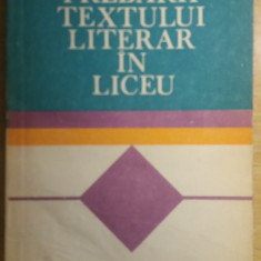 myh 35s - V Nestian - Metodica predarii textului literar in liceu - ed 1982