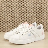 Cumpara ieftin Adidasi Copii Albi Sofia, Piele Ecologica, Sneakers Fete, Accesorizati Jucaus, Fetite