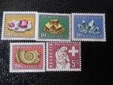 Elvetia-Pro Patria 1958-serie completa-nestampilate