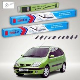 Cumpara ieftin Ștergătoare Renault Scenic I Facelift 2000-2003 | Set Față și Spate Flat Premium &ndash; TeamCar&reg;