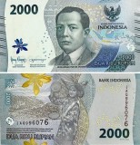 Indonezia 2022 - 2000 rupiah, necirculata