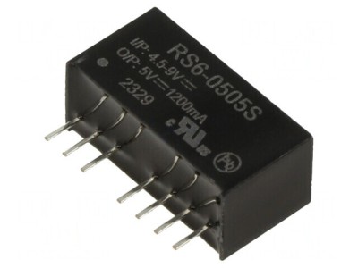 Convertor DC/DC 6W 5V 1.2A SIP8 foto