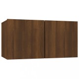 Cumpara ieftin Dulap TV suspendat, stejar maro, 60x30x30 cm, lemn prelucrat