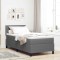 vidaXL Pat cu arcuri Manual Gri deschis și alb. 203 x 90 x 88 cm 3337495