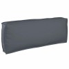 Pernă pentru spătar antracit, 120x40x12 cm, din textil Oxford