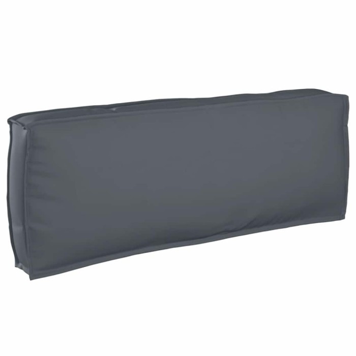 Pernă pentru spătar antracit, 120x40x12 cm, din textil Oxford