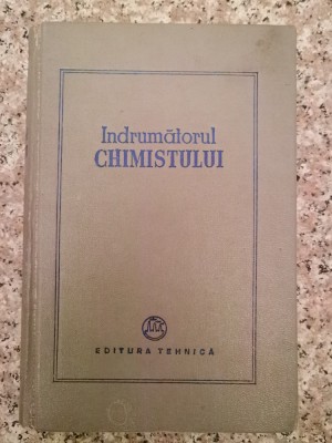 Indrumatorul Chimistului - Mircea Lobel, Adriana Juvara , A505 foto