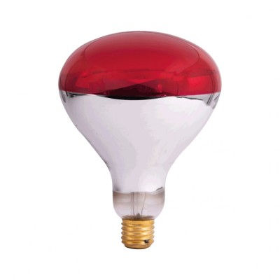 Bec Infrarosu R125 250W E27 Rosu foto